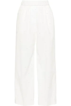 PESERICO SIGN Straight-Leg-Hose mit Strass