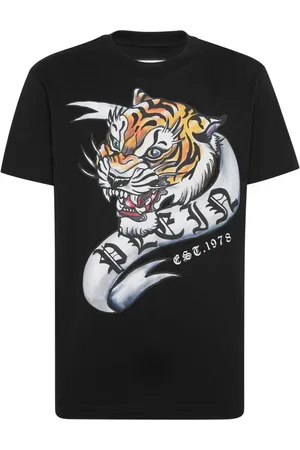 Philipp Plein T-Shirt mit Tiger-Print