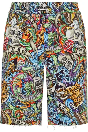 Philipp Plein Shorts mit grafischem Print