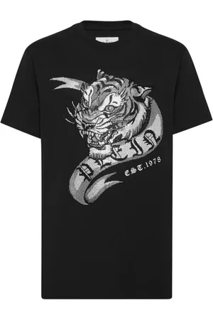 Philipp Plein T-Shirt mit Tiger-Print