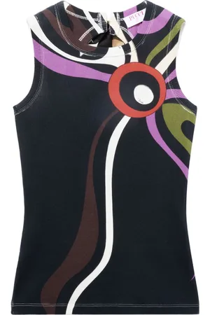 Puccini Tanktop mit Marmo-Print