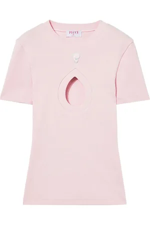 Puccini T-Shirt aus geripptem Strick