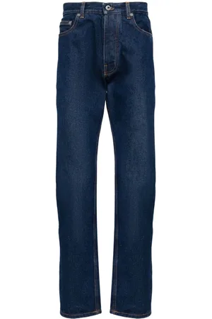 OFF-WHITE Tief sitzende Jeans mit Logo