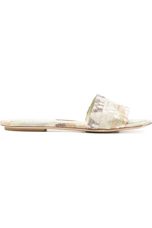 Missoni Mules im Metallic-Look