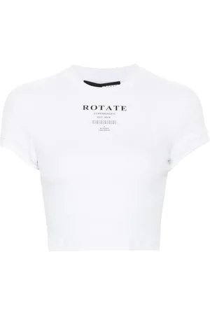ROTATE Geripptes Cropped-Top