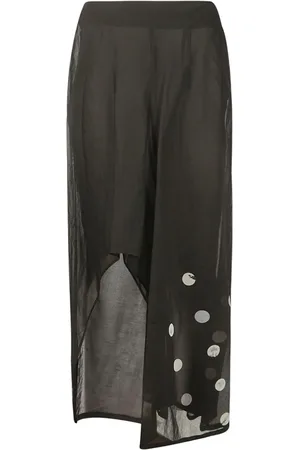 YOHJI YAMAMOTO Asymmetrischer Midirock