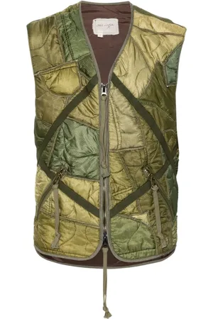 GREG LAUREN Gefütterte Patchwork-Weste