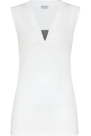 Brunello Cucinelli Tanktop mit V-Ausschnitt
