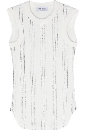 The Attico Reese Tanktop mit Kristallen