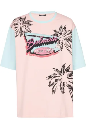 Balmain T-Shirt mit Miami-Print