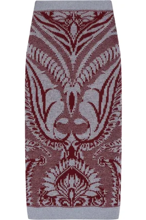 Etro Intarsien-Rock aus Wolle