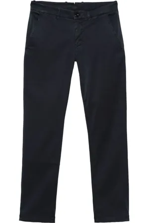 MOORER Tapered-Hose aus Gabardine