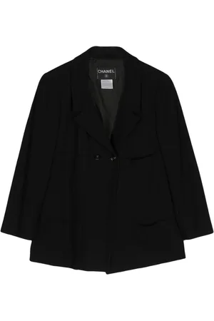 CHANEL 1999 doppelreihiger Blazer mit fallendem Revers
