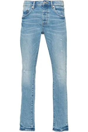 Purple Brand Skinny-Jeans im Distressed-Look