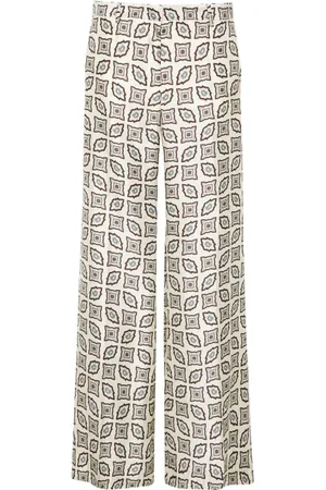 ALBERTO BIANI Ausgestellte Hose mit geometrischem Print