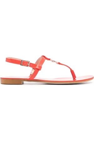 Twin-Set Sandalen mit Logo-Schild