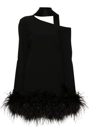 ‎Taller Marmo‎ Adige Minikleid mit Federn