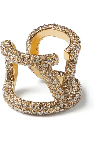 VALENTINO GARAVANI VLogo Signature Ring mit Kristallen