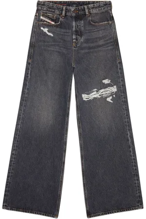 Diesel Weite Jeans im Distressed-Look