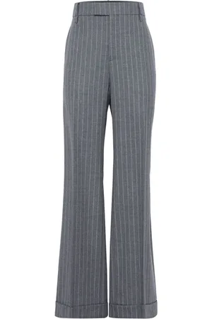 Brunello Cucinelli Wollhose mit Nadelstreifen