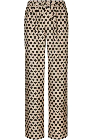 Dolce & Gabbana Seidenhose mit Polka Dots