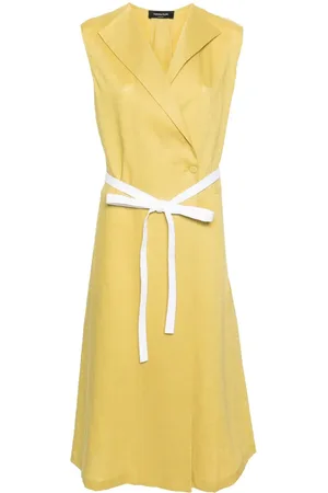 Fabiana Filippi Gewickeltes Popeline-Kleid aus Leinen