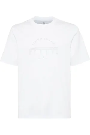 Brunello Cucinelli T-Shirt mit Slogan-Print