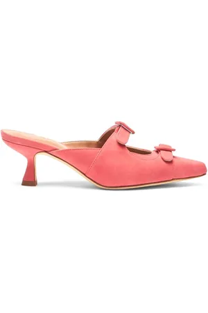 Scarosso Liz Mules aus Wildleder 55mm