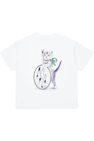 Maison Margiela T-Shirt mit Katzen-Print