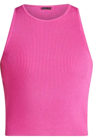 Michael Kors Geripptes Cropped-Tanktop