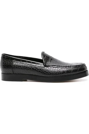 Manolo Blahnik Dinelio Loafer in Kroko-Optik