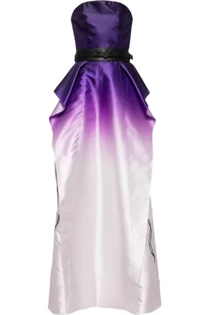 Saiid Kobeisy Ärmelloses Taft-Kleid mit Farbverlauf