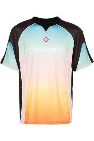 Casablanca Gradient Football T-Shirt aus Mesh