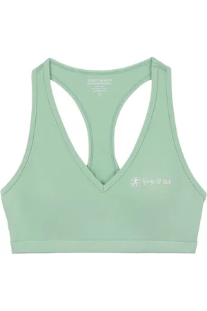 Sporty & Rich Runner Script Sport-BH miit V-Ausschnitt