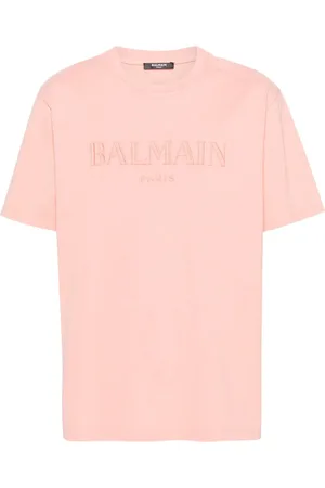 Balmain T-Shirt mit Logo-Stickerei