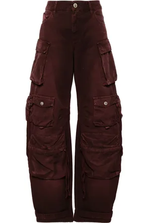 The Attico Halbhohe Fern Cargo-Jeans