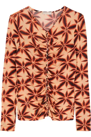ULLA JOHNSON Jersey-Oberteil mit Blumen-Print
