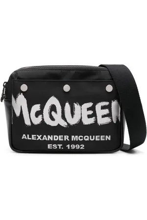 Alexander McQueen Kuriertasche mit Logo-Print