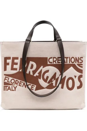 Salvatore Ferragamo Shopper aus Canvas