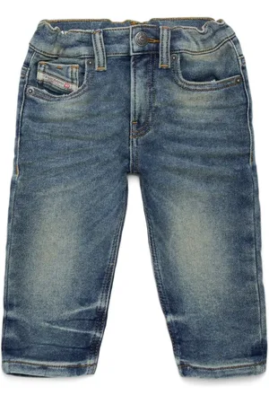 Diesel Gerade Jeans mit Stretchbund