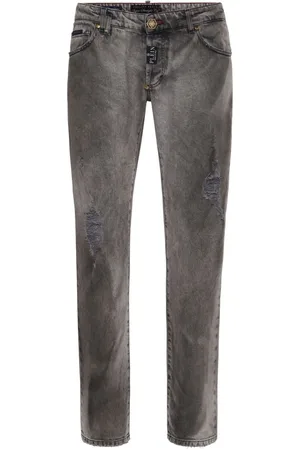 Philipp Plein Tief sitzende Straight-Leg-Jeans