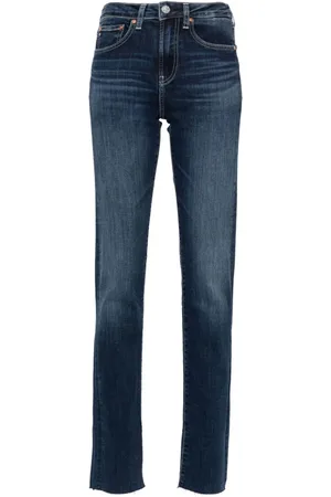 AG Jeans Girlfriend Long Jeans mit geradem Bein
