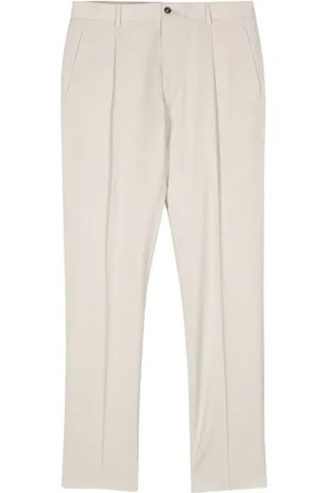 MOORER Gerade Vieste Hose mit Faltendetail