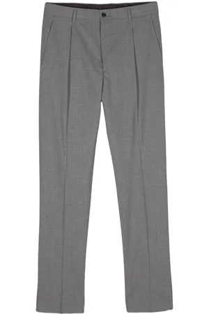 MOORER Gerade Vieste Hose mit Faltendetail