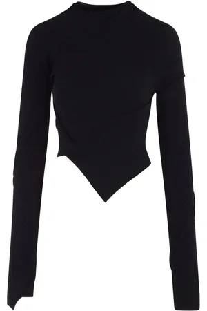 Balenciaga Asymmetrisches Spiral Strickoberteil