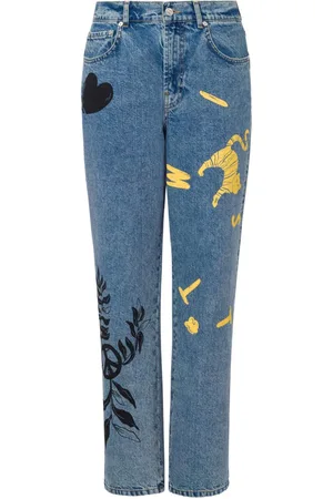 Moschino Halbhohe Straight-Leg-Jeans