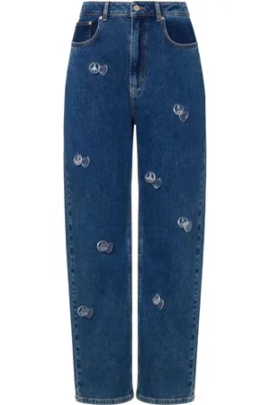 Moschino Hoch sitzende Tapered-Jeans
