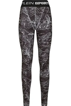 Philipp Plein High-Waist-Leggings mit Print