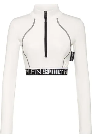 Philipp Plein Cropped-Top mit Logo-Bund