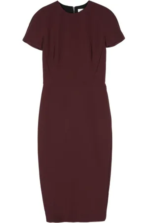 Victoria Beckham Midikleid aus Wollkrepp